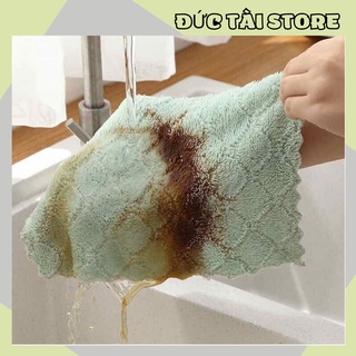 COMBO 2 KHĂN LAU NHÀ BẾP, LAU BÁT SIÊU THẤM 2395 ĐỨC TÀI STORE