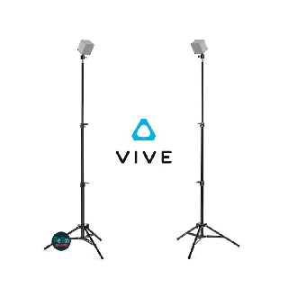 Bộ 2 chân đứng nhôm cao 2.9m 2.6m 2m đầu kim loại xoay đa chiều cho kính thực tế ảo HTC VIVE