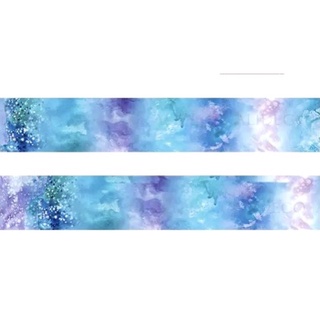 (Chiết theo chu kỳ) Băng dính washi tape hoạ tiết vũ trụ thiên hà rực rỡ #2