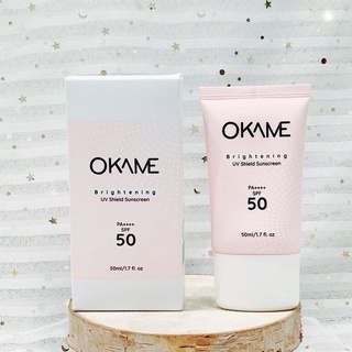 Kem chống nắng tone-up, quang phổ rộng Okame Brightening UV Shield Sunscreen SPF 50 PA++++ 50ml