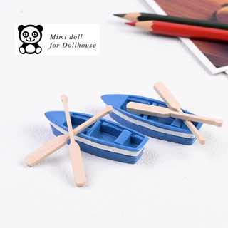 02 Thuyền trang trí tiểu cảnh dài 6cm Minidoll