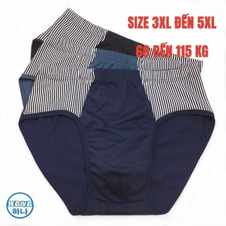 Combo 4 Quan lot nam tam giác cotton thoáng khí thoải mái BIG SIZE SIZE LỚN(65 đến 108kg) quần sịp nam quần chip cao cấp