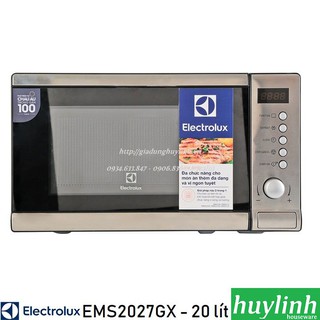 [Mã ELHAMS5 giảm 6% đơn 300K] Lò vi sóng có nướng Electrolux EMS2027GX - 20 lít