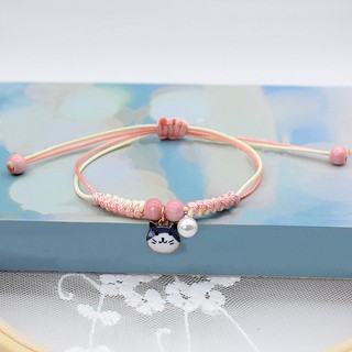 Vòng tay dây rút hồng pastel cực xinh giá siêu rẻ - LT110