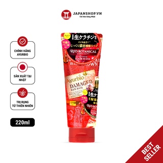 Mặt nạ tóc thiên nhiên ngăn ngừa rụng tóc Ayurbio 220g Made in Japan