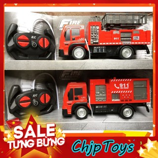 Đồ Chơi Xe Cứu Hỏa Điều Khiển Từ Xa Có 2 Mẫu, Màu Đỏ Đặc Trưng, Đèn Pha Siêu Sáng, Di Chuyển Siêu Tốc Đa Năng