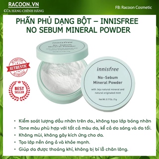 Phấn Phủ Bột Innisfree No-sebum Mineral Powder kiềm dầu, làm mịn da, giữ lớp make up lâu trôi