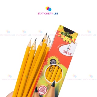 Bút chì chuốt 2B Swan / Bút chì gỗ 2B Swan ( Hộp 12 cây )