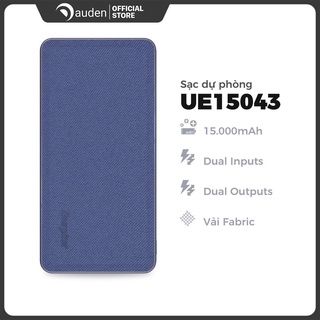 [Mã 154ELSALE2 giảm 7% đơn 300K] Sạc dự phòng Energizer UE15043 15,000mAh bọc vải Fabric thời trang, tích hợp 2 cổng out