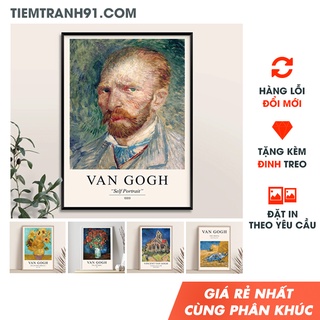 Tranh canvas, BST tranh Van Gogh mới nhất 2022. Tặng kèm đinh treo tranh