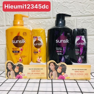 DẦU GỘI ĐẦU SUNSILK MỀM MƯỢT DIỆU KỲ 650ML TẶNG KÈM DẦU XẢ 140G