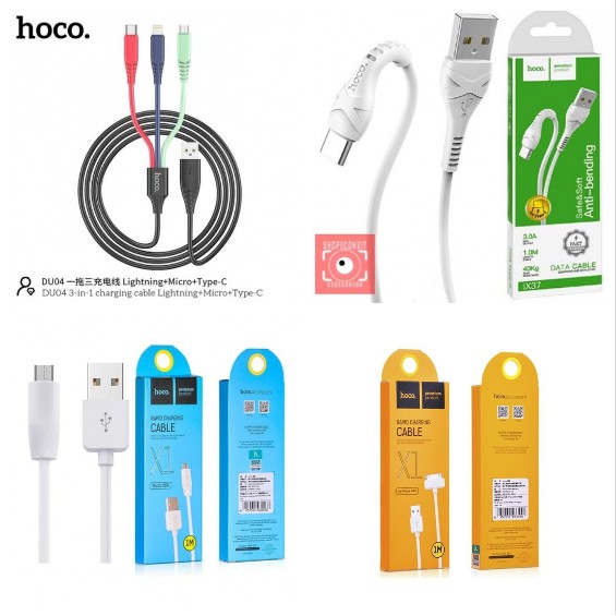 [FREESHIP] CÁP SẠC HOCO X37,X1,DU4 (MICRO-USB,IP,3IN1,IP4)
