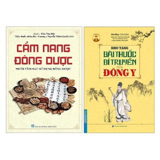 Sách - Combo Cẩm nang đông dược + Kho tàng bài thuốc bí truyền của Đông y ( tặng sổ tay)