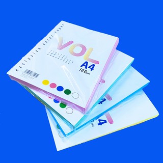 [Mã LIFEB04ALL giảm 10% tối đa 15K đơn 0Đ] Bìa màu A4,giấy a4 - 100 tờ định lượng 160gsm