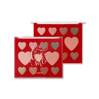 Bảng phấn mắt và má hồng 11 Màu Đa năng siêu mịn The Saem Love Me Multi Palette