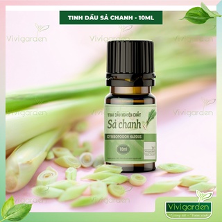 Chai 10ml tinh dầu sả chanh nguyên chất giúp xua đuổi muỗi, côn trùng làm vườn nhẹ tênh không sâu bọ