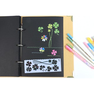 Bộ 8 khuôn bảng vẽ thủ công - làm Scrapbook - album ảnh DIY
