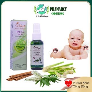 Tinh dầu xịt đuổi muỗi chống muỗi Mudi thảo dược tự nhiên dùng được cho cả trẻ nhỏ 50ML