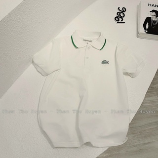 Áo polo cổ bẻ viền xanh nhỏ xinh