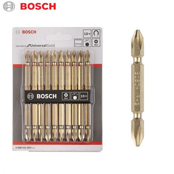 10 mũi Đầu vặn vít ( PH2- 65mm/110mm) Bosch