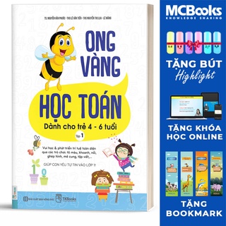Sách - Ong Vàng Học Toán Dành Cho Trẻ 4-6 tuổi tập 1