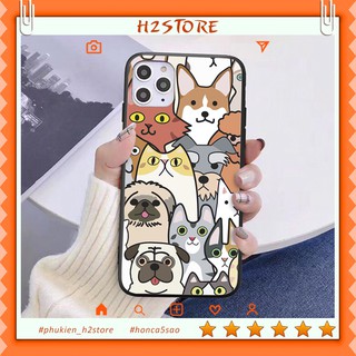 Ốp lưng iphone chó mèo cho iphone 6 s plus 7 8 plus Xr X s max 11 11 pro max 12 mini 12 pro max