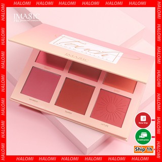 Phấn Má Hồng IMAGIC 6 Ô Màu Trang Điểm Quyến Rũ Chính Hãng Makeup Chuyên Nghiệp