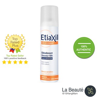 Etiaxil Déodorant Douceur 48H Sans Aluminium - Xịt Khử Mùi Không Muối Nhôm 150ml
