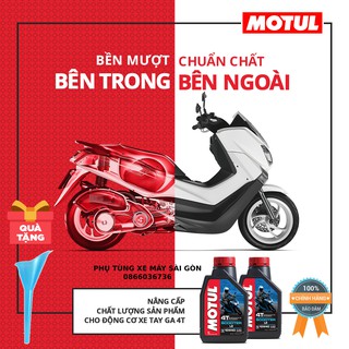 Nhớt xe tay ga Motul Scooter LE 4T 10W40 1 Lít - Tặng phễu thay nhớt