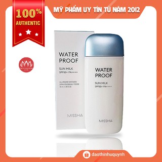 Chống Nắng Chống Trôi Missha All-Around Safe Block Waterproof Sun Milk SPF50+ PA++++ 70ml