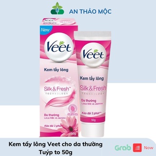 Kem tẩy lông cho da thường Veet Silk Fresh chính hãng tuýp to 50g.anthaomoc