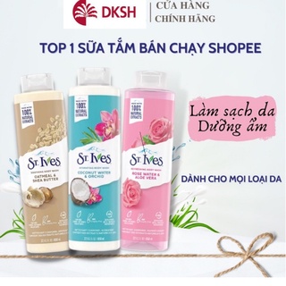 [Chính Hãng ] Sữa Tắm St.Ives Tẩy Tế Bào Chết Chanh Hồng &amp; Quýt, Bơ Yến Mạch, Muối Biển,, Hoa Hồng &amp; Lô Hội 650