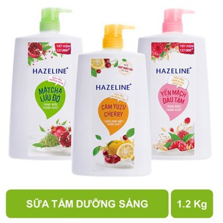 Sữa tắm dưỡng sáng da Hazeline 1.2kg/chai