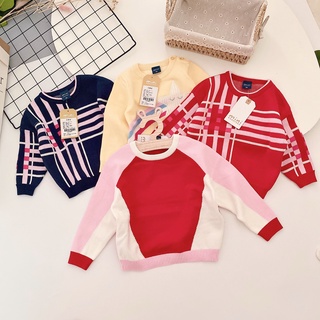 [Bảng 6] Áo Len Cánh Dơi Hàng Quảng Châu Nhiều Họa Tiết Cho Bé Gái ( Sz  9-19kg) (SP001674 )