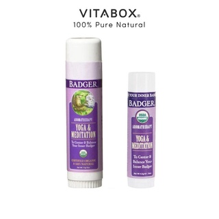 Badger - Sáp Hữu Cơ Liệu Pháp Mùi Hương Cho Người Tập Yoga Và Thiền - Yoga and Meditation Balm [USDA Organic]
