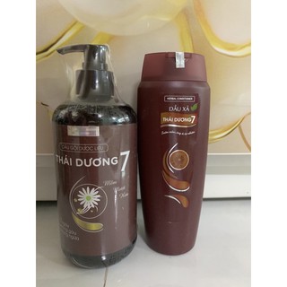 dầu gội thái dương 7 480ml và xả 200ml