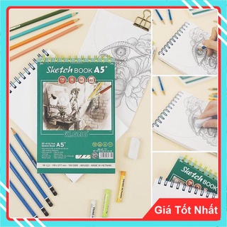 Sổ Vẽ Ký Họa Sketch Klong - Sổ Lò Xo Kép, Giấy Có Độ Dày Cao Và Trắng Tự Nhiên.