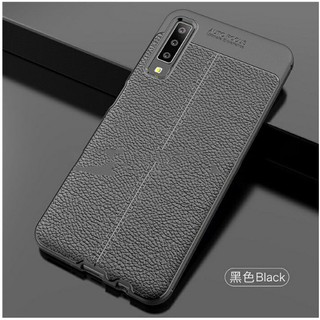 Ốp lưng dẻo Galaxy A50 2019 vân da auto focus chống sốc