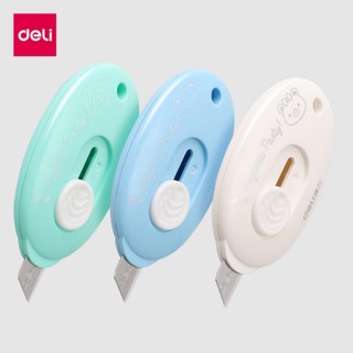 Dao Rọc Giấy Mini Deli Loại Dẹt Hình