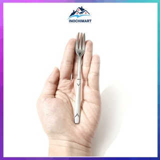 Dĩa inox loại nhỏ dùng để ăn hoa quả dài 13.5 cm