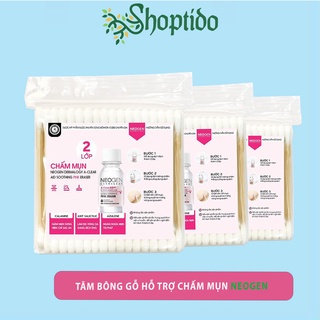 Tăm bông gỗ hỗ trợ nặn mụn và chấm mụn Neogen NPP shoptido