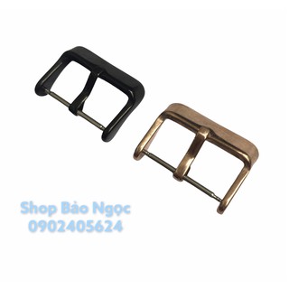 Khóa kim đồng hồ chất liệu inox dày màu đen , vàng hồng đủ size 14-16-18-20 (KKD)