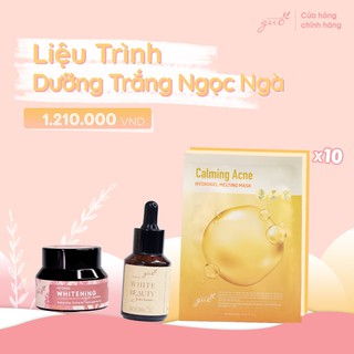 [Mã LTBAUAB9 giảm 7% đơn 99K] Bộ Dưỡng Trắng Ngọc Ngà GUO - 3 sản phẩm Trắng Hồng Tự Nhiên