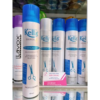 Keo Xịt Tóc Kella Cứng &amp; Mềm 420ml (chính hãng)