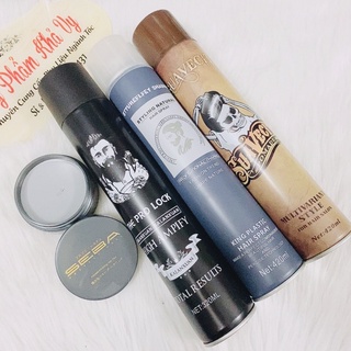 COMBO Gôm xịt siêu giữ nếp và sáp vuốt tóc tạo kiểu SEBA