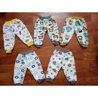 Combo 5 quần nỉ lót lông bo gấu cho bé