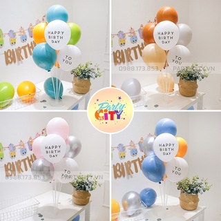 ( Trụ + Bóng ) Trụ gắn bóng bay, đế giả bóng bay hidro để bàn trang trí sinh nhật, thôi nôi, đầy tháng kiểu Hàn Quốc