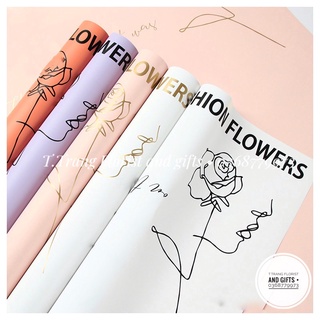 Giấy gói hoa "FASHION FLOWERS" hoạ tiết nhiều màu
