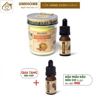 Combo Dưỡng Trắng Da UMIHOME gồm Dầu JoJoba 10ml và Tinh Bột Nghệ 135g. Tặng Dầu Thầu Dầu 10ml