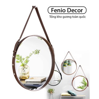 Gương treo tường dây da phôi bỉ cao cấp